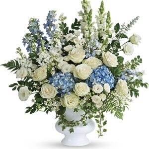 Blue and White Grand Bouquet - Vase for the Service and Home