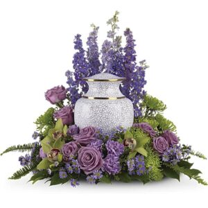 Fields of Lavender Cremation Urn Arrangemet - Cremation Urn Arrangements