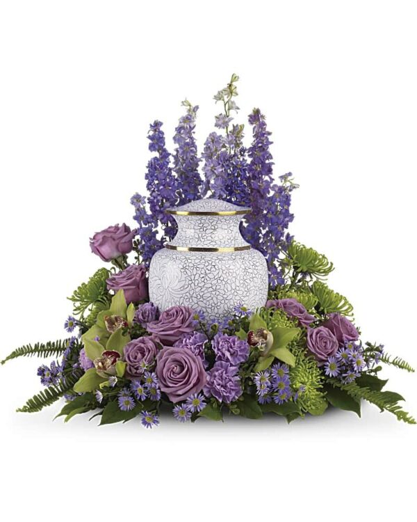Fields of Lavender Cremation Urn Arrangemet - Cremation Urn Arrangements