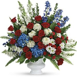 Patriotic Grand Arrangement - Vase for the Service and Home