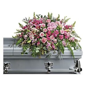Pink Memories Casket Cover - Casket Covers
