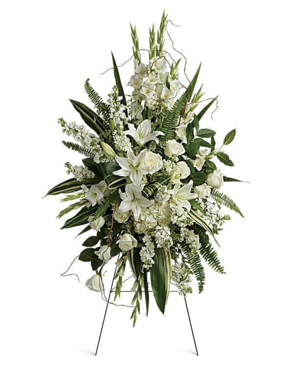 The White Standing Spray - Standing Sprays